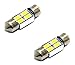 Produktbild 2x E9-PRÜFZEICHEN TÜV FREI CE CANBUS LED LAMPEN SOFFITTE C10W 31MM 4-SMD chip 3W KALTWEIß Innen- Kennzeichen- Einstiegs- Kofferraum- Fussraumbeleuchtung