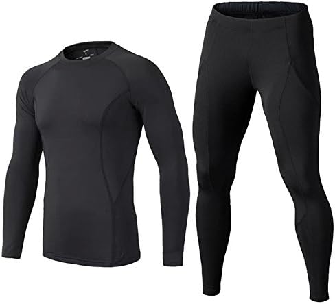SHOWTIMEZ Kids Boys Thermal Performance Compression Base Layer Top &amp; Tights Set