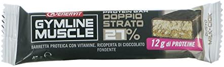 Enervit Gymline Muscle Protein Bar Double Layer 27% Milk-Ciok 45g