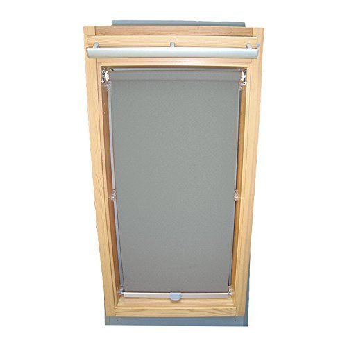 Hochwertiges Abdunkelungsrollo Rollo für Velux DKL/RHL-EP GGL,GPL,GHL,GTL,GXL,GDL P06 grau // Verdunkelungsrollo / Verdunkelungs-Rollo / Fensterrollo