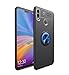Produktbild Shinyzone Huawei Honor 8X Hülle,Schwarz und Blau mit Ring 360 Grad Drehbarer Standfunktion,Ultra Dünn Weich TPU Stoßfest Schutzhülle Kompatibel mit Magnetischer Autohalterung