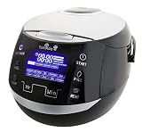 Yum Asia Sakura Cuiseur à riz avec bol en céramique et Micom Fuzzy Logic (YUM-EN15) 6 fonctions de cuisson au riz, 6 fonctions multicuiseurs, écran LED Motouch (1,5 litre) 220-240 V