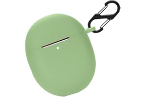 BIIULHCI Silikonowe etui do Xiaomi Redmi Airdots 3 Pro / Buds 3 Pro, odporne na uderzenia etui ochronne i skóra, etui ochronne do Xiaomi Redmi Airdots 3 Pro / Buds 3 Pro z breloczkiem (zielone)