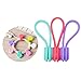 Produktbild AOLVO E-Clip magnetisch Kabelaufrollbox, 3 Pcs Kopfhörer Wrap Kabelbinder Twist Cord Organizer Multifunktions-weiches Silikon für Kopfhörer/Datum USB-Kabel, Schlüsselanhänger, Kabelbinder D