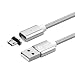 Produktbild UGI® 3.3 Füße Nylon geflochtene super magnetische Telefon-Aufladeeinheit Kabel-Art-C Mikro-USB 2.4A Beleuchtung-aufladendatensynchronisierungs-Schnur für iPhone iPhone Geräte