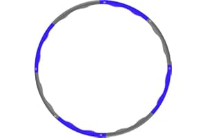TNP ACCESSORIES TnP Weighted Hula Hoops for Adults Exercise at Home Fitness Equipment and Gym Accessories for Weight Loss Padded Wavy Hula Hoops for Weight Loss and Core Strength 95CM 1.2Kg