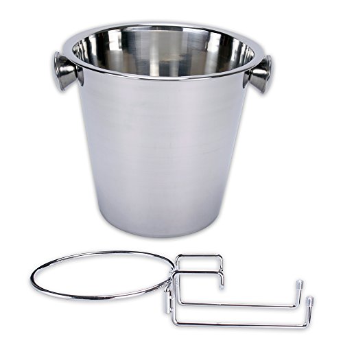 Flaschenkühler, Sektkübel „James“ mit Tischhalterung im SET - 2