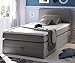 Produktbild HAWAII Boxspringbett 120x200cm Bett Komfortbett Einzelbett Kinderbett Dunkelgrau, Ausführung:Variante 2
