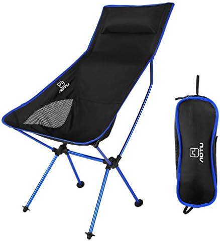 Maudpower Lightweight Outdoor Folding Chair – Heavy duty, Anti-Sink, Portable, Durable for Camping Beach Hiking Fishing Hunting BBQ Picnic Backpacking