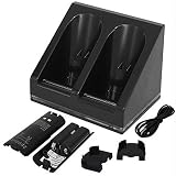 🔥 2 docks te ofrecen una mejor solución para cargar los controles remotos de Nintendo Wii. Con cuatro muelles de carga, le permite cargar 2 controles remotos al mismo tiempo, y no es necesario retirar las baterías. El cable de carga del puerto USB será conveniente para que usted conecte la alimentación.