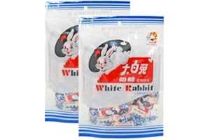 XIHAHA White Rabbit Lot de 2 bonbons crémeux au lait chinois 180 g