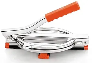 GOROFY Puri Press Machine/Roti Maker Machine, Papad Maker with PRE Fitted Handle (Diameter - 6.5 INCH)