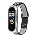 Produktbild Für Xiaomi Mi Band 4 Uhrenarmband bloatboy Mode Lightweight Ventilate Sport Soft Silikon Ersatz Armband Handschlaufe (Grau)