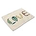 Produktbild LY/WEY 4 Pcs 42 * 32Cm Placemat Color Feather Printed Cotton Western Mat Coaster Individual Table Placemat for Dining Table,C