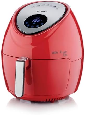 Ariete 4618 Airy Fryer XXL- Friggitrice ad Aria - Frigge 2,5 kg di Patatine Fritte - 7 Litri - Cottura Senza Olio e Grassi - 1800 Watt - Rosso