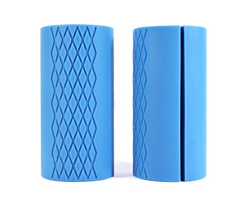 BYD Hantelgriffe Ø 5 cm Durchmesser [2 Stück] | xxl grip voluminizer | extreme Strength Unterarm Trainer | Gripz Hantelbar zum Fitness Training Bodybuilding | Ultimate Fat Bar Grip - 3