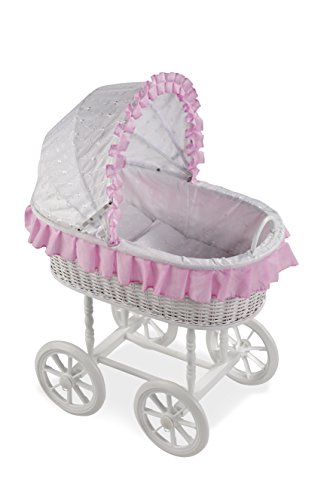 Arias 58 x 37 x 80 cm Elegance Doll Wicker Cart