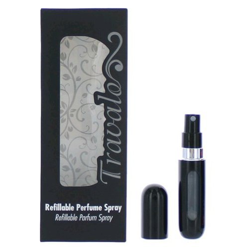 Travalo Rapid Pump Fill Perfume Atomizer Bottle Jet Black