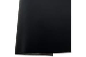 KORA projects - Écocuir pour scrapbooking, reliure et carton 35 x 50 cm Similicuir synthétique (mat - noir)