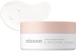 Mixsoon Collagen Hydrogel Eye Patches, Firming, Under Eye Care, Hydrating Eye Patches, Collagen, Peptides, and Amino Acids, Wrinkle Care, Radiant Skin (60ea)