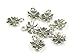 Produktbild 10er Pack Schmuckanhänger, Blümchen, 13x11 mm, silberfarben
