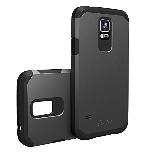 JETech S  per Protectora Samsung Galaxy S5 Funda Caracasa Ultra Delgado Ajuste Case Galaxy S V  Negro 