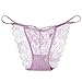 Produktbild Beikoard Sexy Spitzen Damen Höschen Unterhosen-Sexy Dessous Nahtlose Unterwäsche, Baumwolljacke, Schnalle, Spitze, Transparenter Slip (Rosa, L)