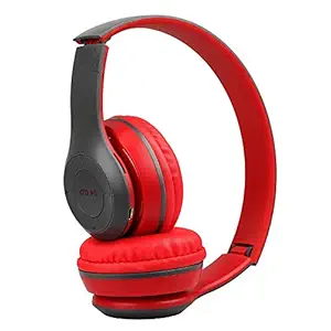 Rewy P47 Wireless Bluetooth Over the Ear Headphone with Mic (Multicolour)