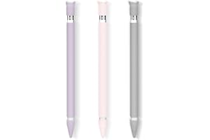 HYDREAM 3 Pack Custodia in Silicone per Apple Pencil 1 Case Accessorio Grip Holder Supporto Cover Protettiva con Tappo Connettore Ricarica e Punte Copertura per Apple Pencil Penna 1st Gen (Rosa+Viola+ Gray)
