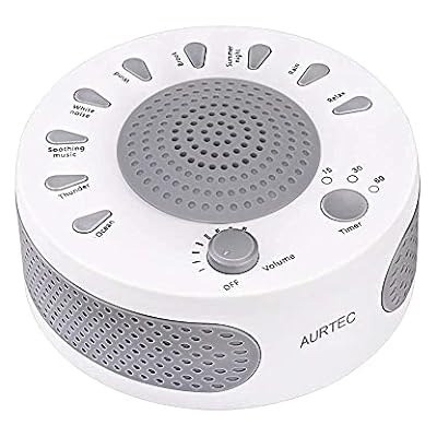 Sleep White Noise Machine, 9 Soothing Natural Sounds Therapy For Insomnia, Sleeping Trouble, Seniors, Office Break Etc.rest Easily With Timer Options, Usb Or Battery Powered-white