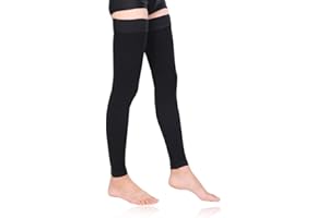 Mayoii Compression Stockings 20-30mmHg Thigh High Open Toe for Men and Women Thigh Compression Sleeve Compression Leggings for Travel or Daily Use