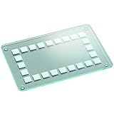 Kesper - Bandeja de Cristal para, Satinado S, Tabla de Cortar, Placa de Cocina, Cristal de...