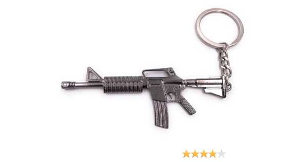 H Customs M16 Gewehr Pistole Waffe Schlusselanhanger Anhanger Amazon De Spielzeug