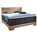 Produktbild DICO Boxspringbett Massivholz Wildeiche BS5040, Lederlook, mit Kaltschaumtopper Größe: 200 x 200 cm