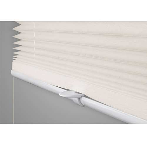 Auralum® 2 Jahre Garantie Faltstore Faltrollo Rollo Rollos 90x130cm Maßanfertigung Raffrollo Verdunkelung Blickdicht Plissee Jalousie Montage am Fensterflügel (Beige) - 5
