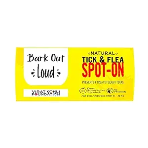 Bark Out Loud, Vivaldis ? Natural Spot On | Preventive Treatment for Fleas & Ticks | Enriched with 11 Essential Oils | Gentle on Skin, ensures Healthy Coat Dogs & Cat 1.5/3 /5 ml (3ml 10-30kg)