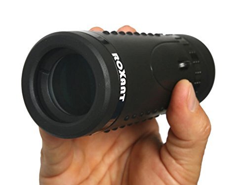 Authentic ROXANT Grip Scope - High Definition WIDE VIEW Monocular With Retractable Eyepiece and Fully Multi Coated Optical Glass Lens + BAK4 Prism. Comes With Cleaning Cloth, Case & Neck strap.