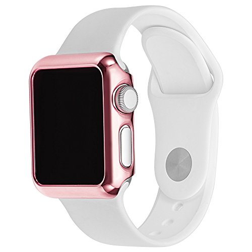 Pinhen Apple Watch Funda Series 2 HOCO Funda Protector de Pantalla de Met  lico Ligero para Apple Watch Series 2  38MM Rose 