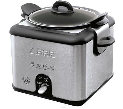 SEB RICE CUBE - Cuiseur à riz - 650 Watt - inox brossé