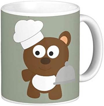 Chef Bear With White Coffee Mug 11 Oz