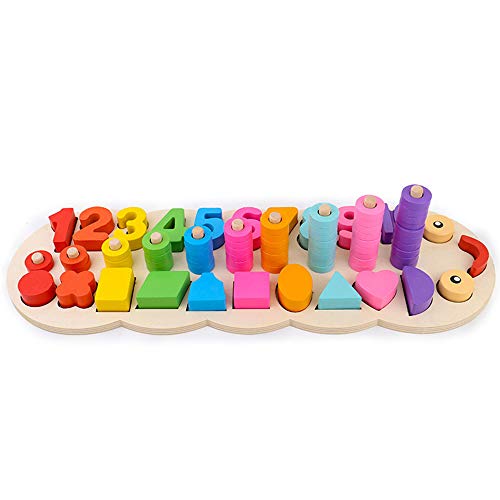 Hanbaili Learning Board Caterpillar Digital Practical Wooden Beginning Ability Materiale Sicuro