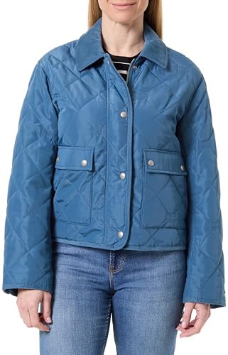 Tommy Hilfiger Giacca trapuntata da donna con bandiera imbottita, WW0WW47998, altre giacche, blu (Cyclone Haze), XS, BLU (Cyclone Haze), XS