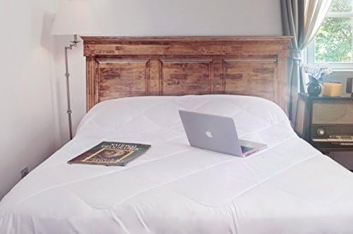 SWEET DREAMS HOME - Hypoallergenic QUEEN PACK: 1 100% Peruvian ROYAL ALPACA Duvet Comforter covered with 100% Pima Cotton 600-Tc + 1 Duvet Cover 100% Pima Cotton Satin 600-Tc, 2 Pcs, Thermo-intelligent, Softness, WHITE
