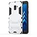 Price comparison product image FLHTZS Case Compatible with Samsung Galaxy A9 (2018)/Galaxy A9 Star Pro/Galaxy A9S Bracket TPU + PC perfect combination simple stylish generous with the fuselage(White)
