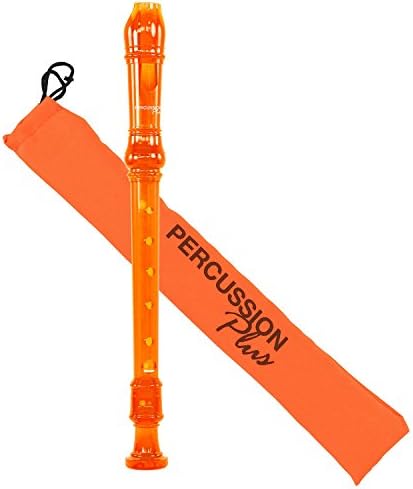 Percussion Plus PP914 Descant Recorder - C-Thru Orange