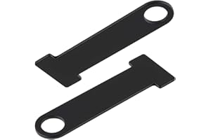 ZOUXO XYDZ Helmet Lock Extension for Motorcycle, 2pcs Motorcycle Open/Full Face Helmet Lock Quick Release Buckle Fastener - Black
