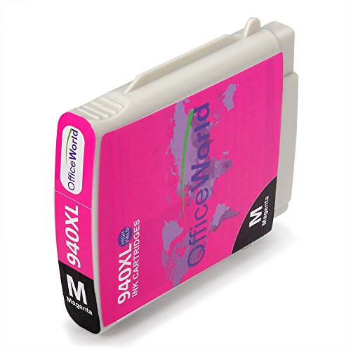 OfficeWorld Kompatible Patronen Ersatz für 940XL Druckerpatronen Hohe Kapazität Kompatibel für Officejet Pro 8000 8500 A909A 8500A A910A (1 Schwarz, 1 Cyan, 1 Magenta, 1 Gelb) - 5