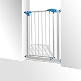 Kidiz® Türschutzgitter ✓ Absperrgitter ✓ Treppengitter ✓ Kindergitter | Gitter Haustier | Farbe: Weiss | Größe: 74 – 87 cm - 3