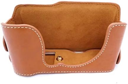 Protective PU Leather Half Camera Case Bag Cover with Hollow Design for Fujifilm XM1/XA1/XA2/XA3 Brown