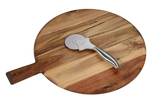 APK Pizzabrett und Rad Cutter, Holz